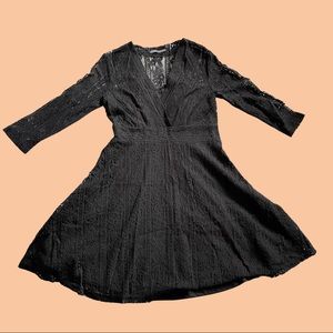 Suzy Shier Black Lace Dress